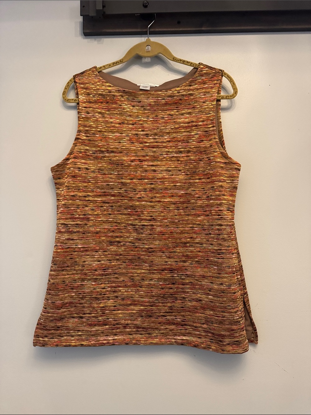 Coldwater Creek Multicolor Rust-Tone Knit Tank